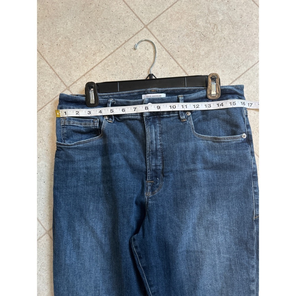 Good American Good Legs High Rise Distressed Skinny Jeans Size 15/32 - Picture 4 of 5